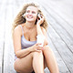 Happy Young Woman With Music Headphones - VideoHive Item for Sale