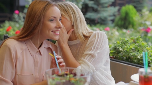 Girls Whispering In The Cafe alt