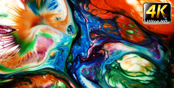 Abstract Colorful Paint Ink Liquid Explode 26