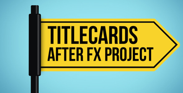 Titlecards and Text Signs Templates
