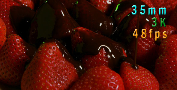 Chocolate Sauce On Strawberries 02