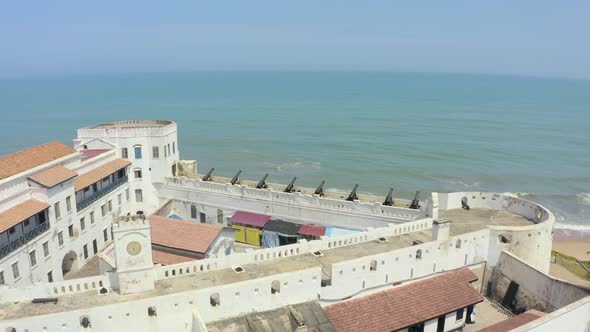 Breathtaking aerial view of the Cape Coast castle_1