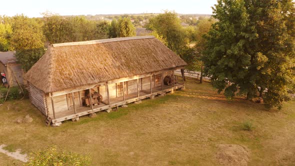 Old Wooden Village House