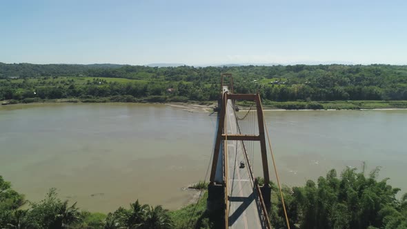 Bridge Over River. Philippines, Luzon