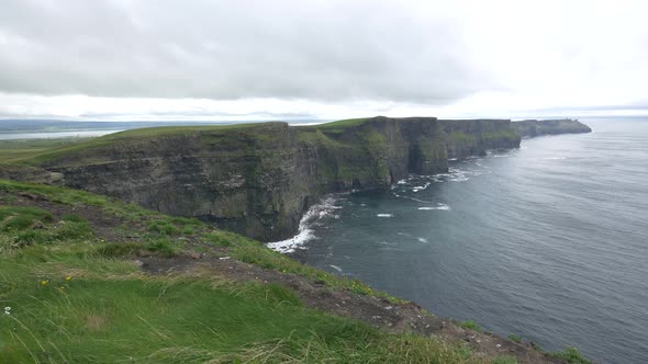 Cliffs of Moher and the Atlantic Ocean