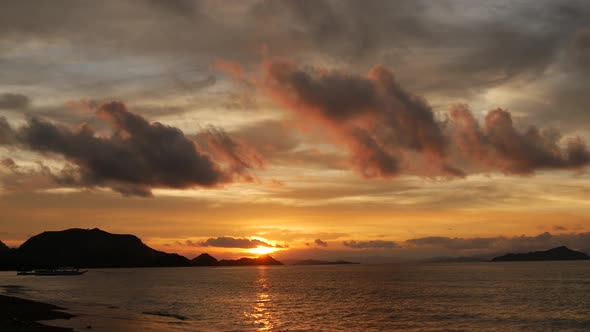 Labuan Bajo beach sunset