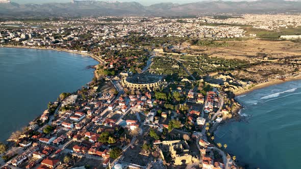 Aerial Footage of the Antique City Side