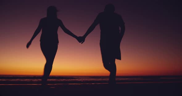 Young couple by the sea