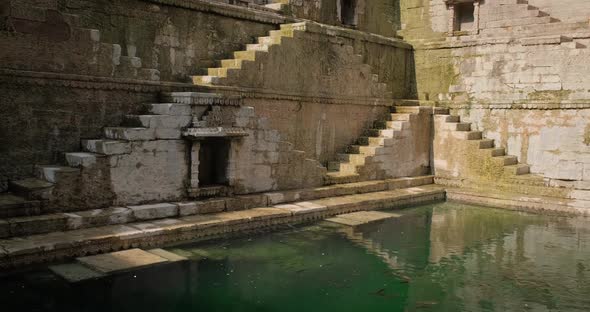 Water Storage and Toorji Ka Jhalra Baoli Stepwell - One of Water Sources in Jodhpur, Rajasthan