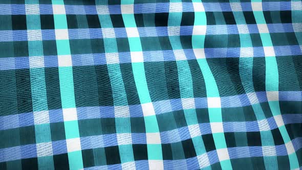 Blue squares fabric cloth