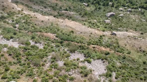 Watchtower on the Mountain. Aerial View 004