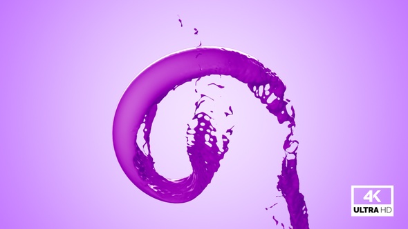 Vortex Splash Of Purple Paint V8