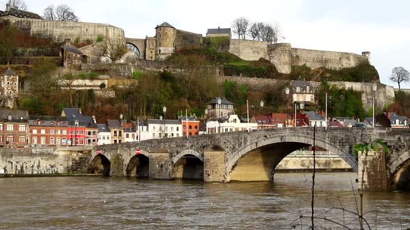 The citadel of Namur is located on a 100 meter high hill above the walloon city of Namur. It lies in