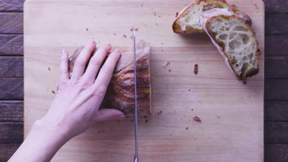 Slicing Bread Flat Lay