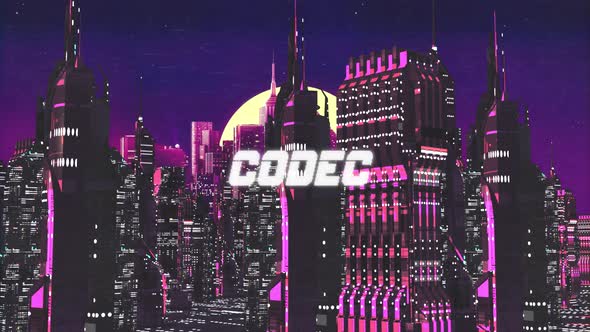 Retro Cyber City Background Codec