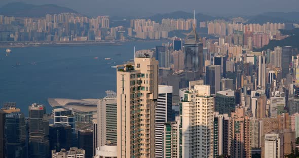 Victoria Harbor, Hong Kong city