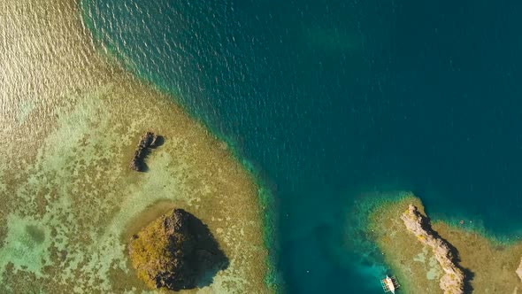 Seascape with Islands in the Lagoon