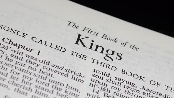 CU Bible Page Turning to the book of First Kings