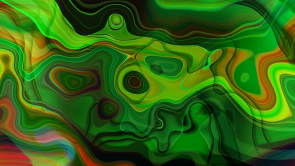 Black Green Red Clean Wave Background Motion Liquid Animation
