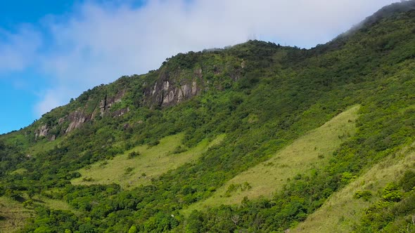 Tropical Landscape with Mountains and Jungle in Sri Lanka