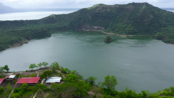 Lake Crater at Taal Volcano