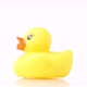 Toy yellow duck rotating on a white background - VideoHive Item for Sale
