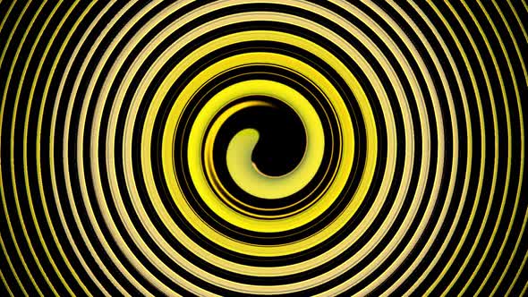yellow vortex lines background loop