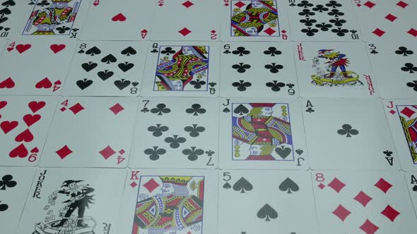 Playing Cards For Playing Poker On The Table