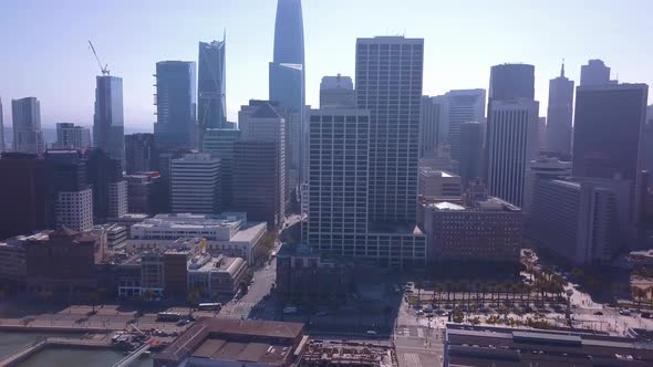 San Francisco Downtown Aerial View