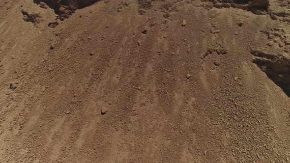 Aerial of a rock plateau