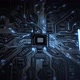 Computer Chip Transmitting Light Streaks - VideoHive Item for Sale