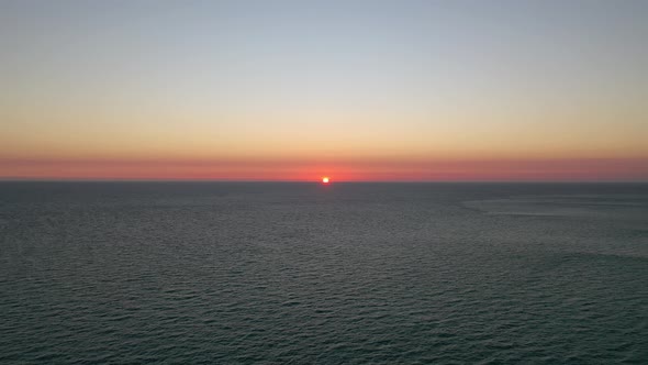 Riddell Beach Sunset, Roebuck, Broome, Western Australia 4K Aerial Drone