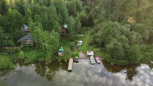 Drone Video of Glamping in the Forest