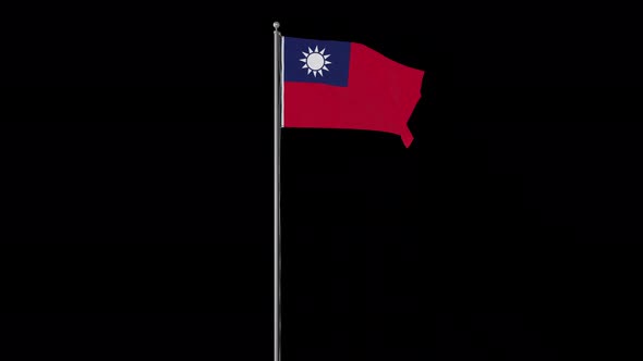 Taiwan Small Flag Pole Loops With Alpha