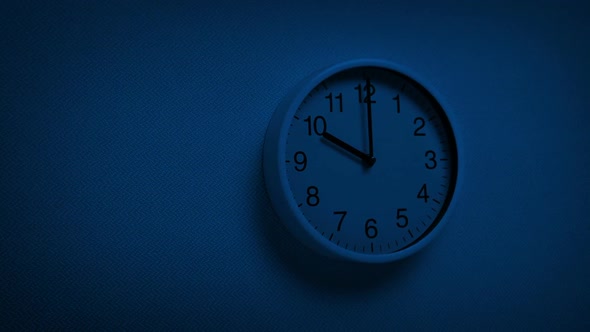 10 O'clock Wall Clock At Night