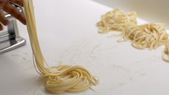 Making Pasta on a Cutting Machine