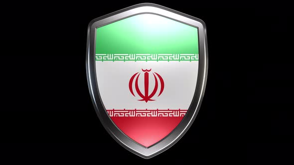 Iran Emblem Transition with Alpha Channel - 4K Resolution