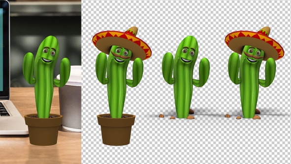 Cactus Hip-Hop Dance (4-Pack)