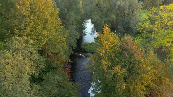 Aerial View of River