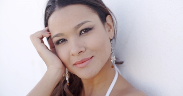 Attractive Stylish Woman With a Gentle Smile alt