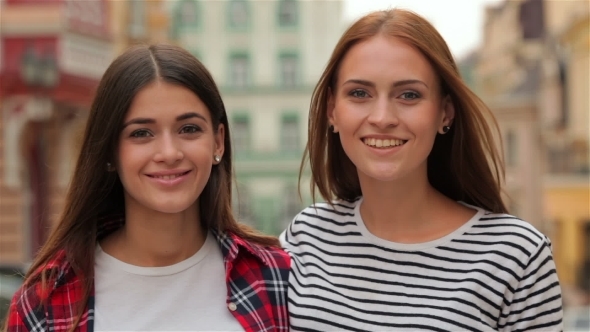 Air-kissing Long-haired Teen Girls alt