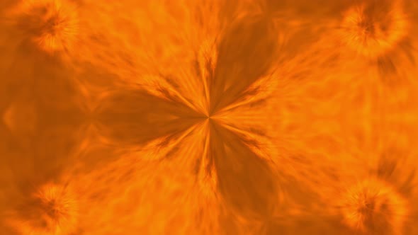 Fire flame and electric kaleidoscope symmetry animation