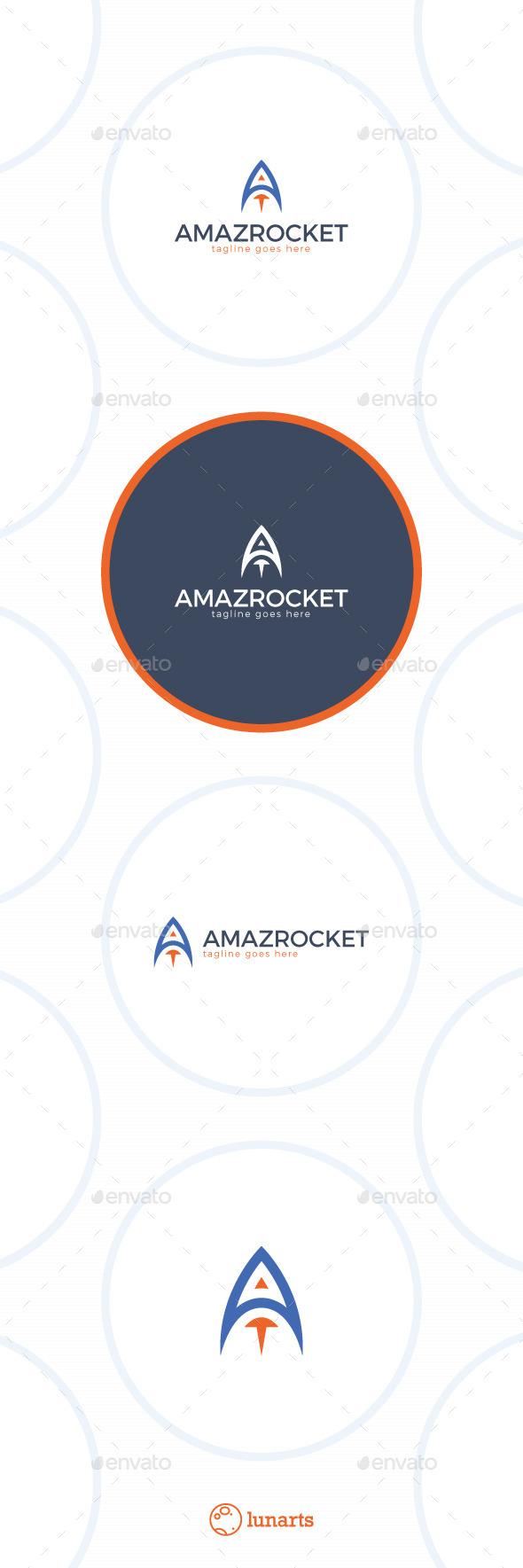 Rocket Logo - Letter A