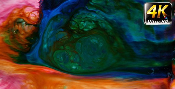 Abstract Colorful Paint Ink Liquid Explode 7