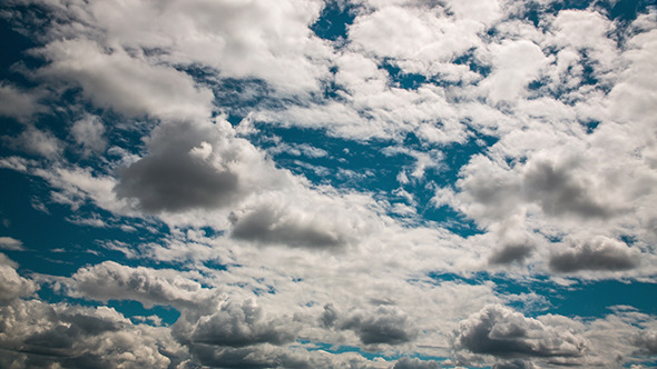 Blue Sky Moving Clouds