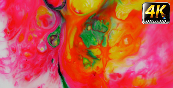 Abstract Colorful Paint Ink Liquid Explode 9
