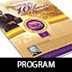 Clergy Anniversary Service Program Large Template