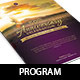Church Anniversary Service Program Large Template