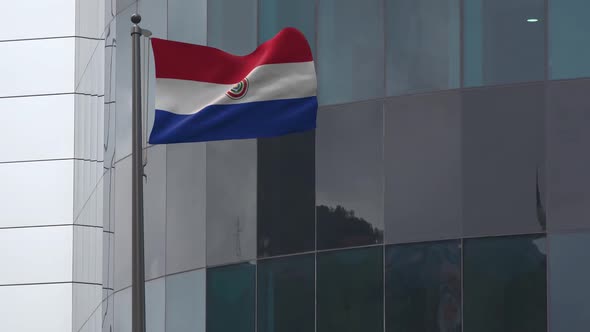 Paraguay Flag Background 2K