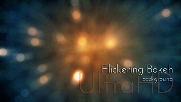 Festive Flickering Bokeh Lights